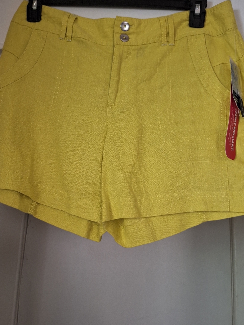 INC Linen Shorts Citrus Regular Fit Size 6. Summer Beachy